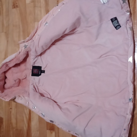 Light pink silver stars 🌟 Puffer SIZE 12 - Picture 3 of 8